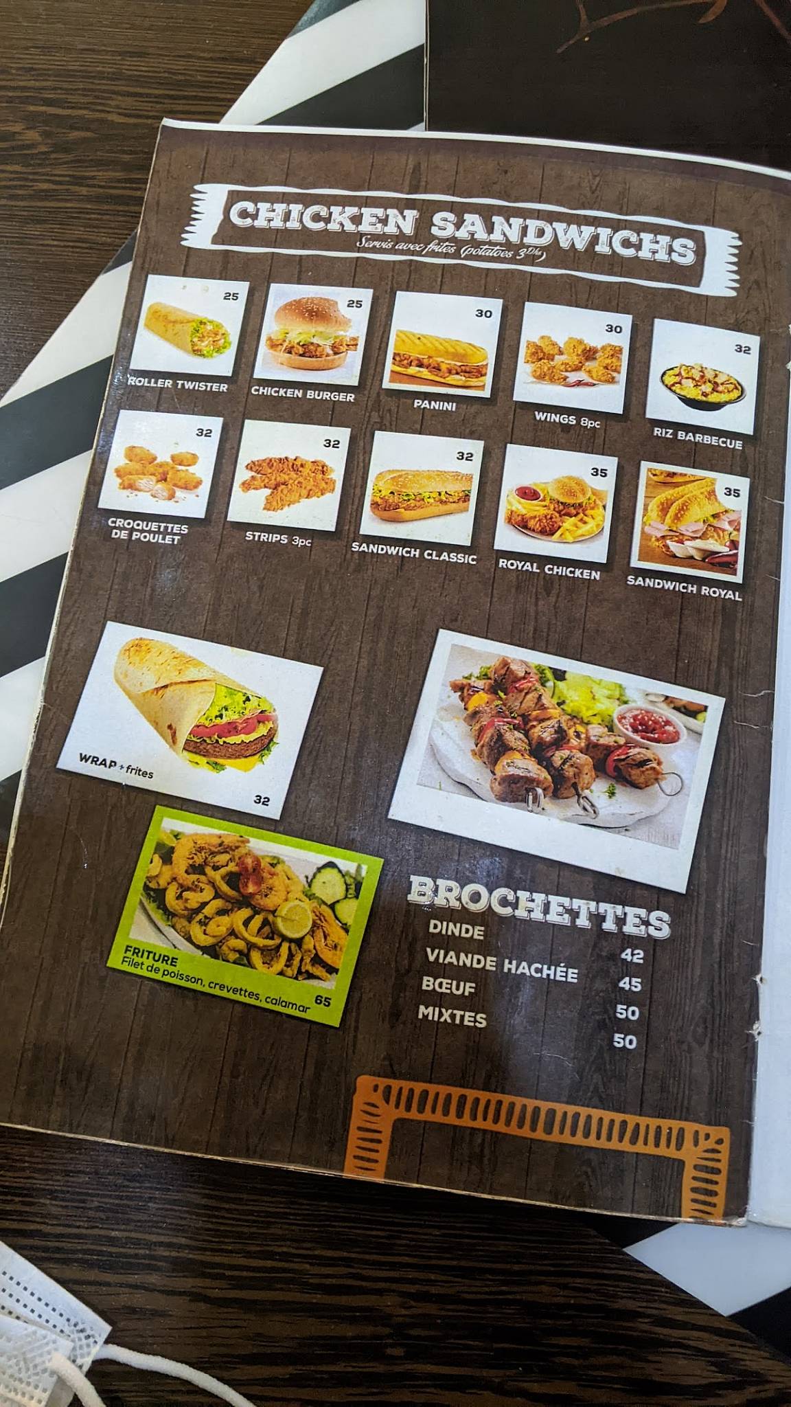 Menu de Barbecue