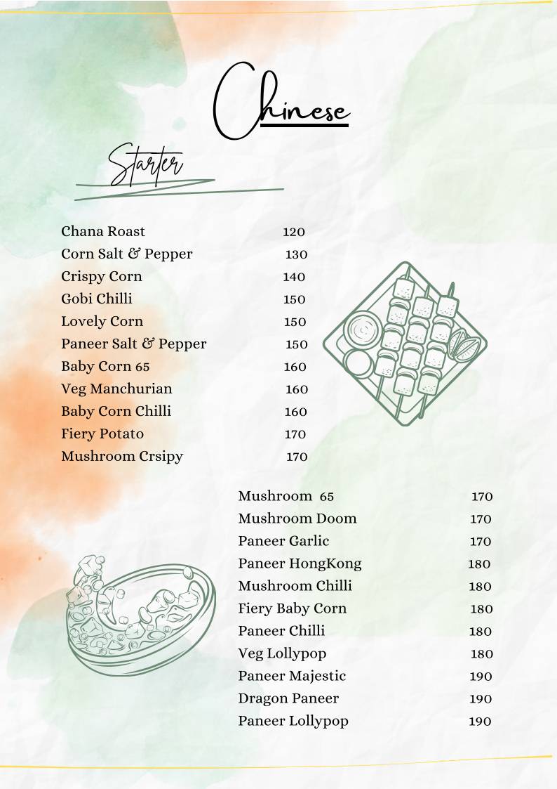 Shila’s Café menu