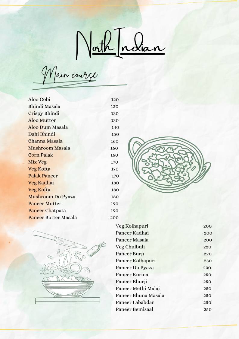 Shila’s Café menu