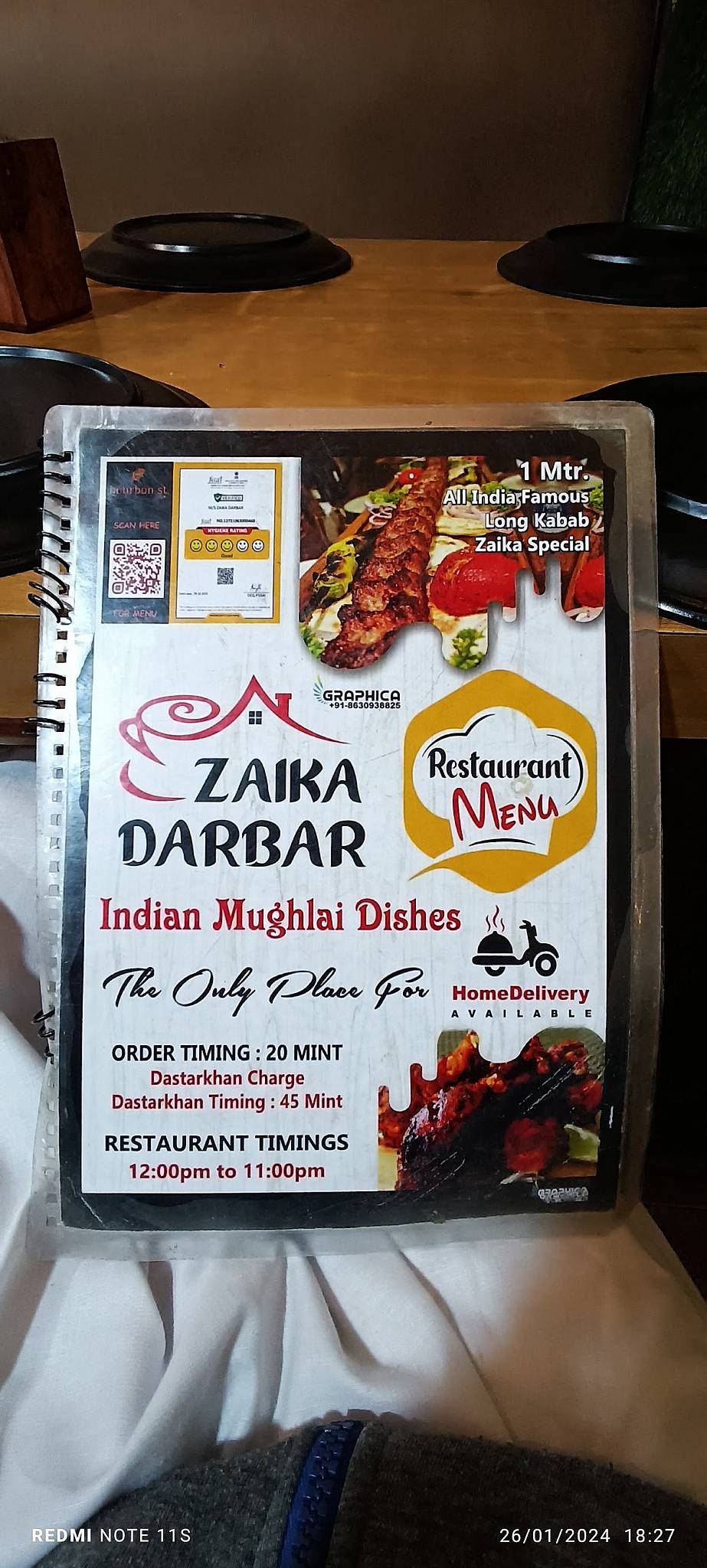 Zaika Darbar The Taste of Rampur menu