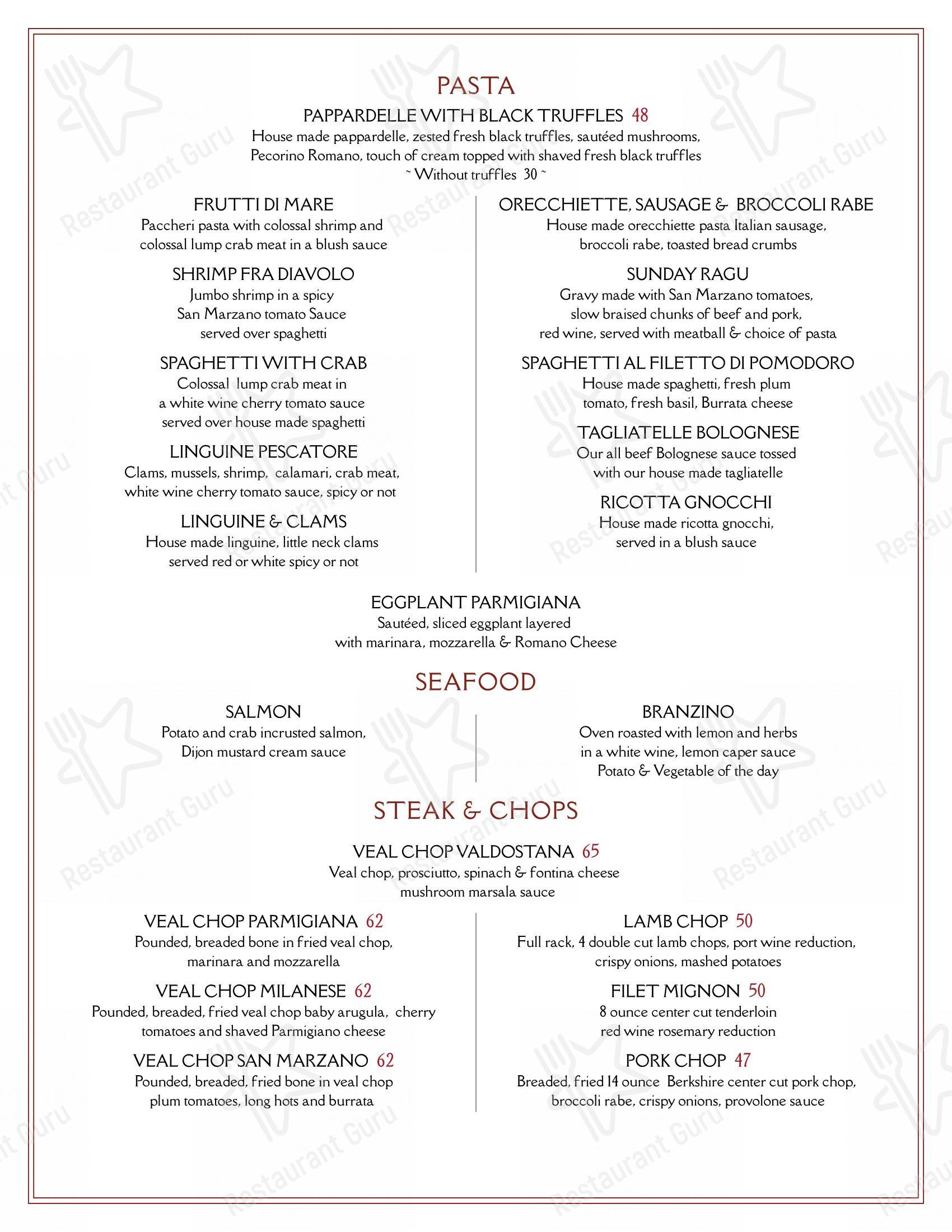 Menu at red room cafe ventnor city