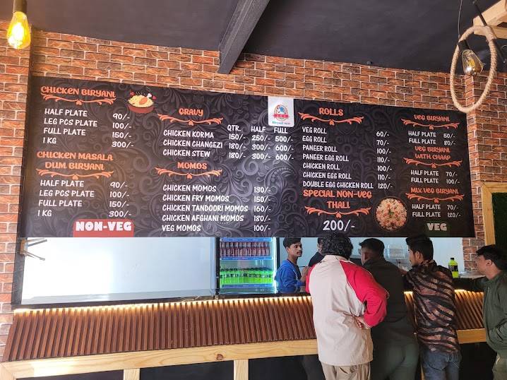 ABC BIRYANI WALA PVT LTD menu