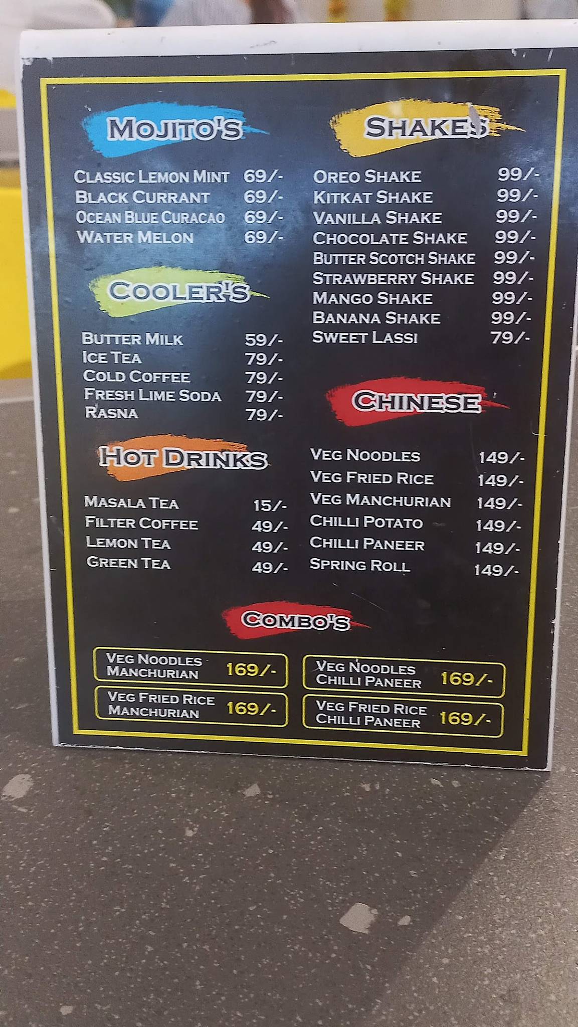 Menu At ANNA DOSA CAMP Chipyana Khurd Urf Tigri Menu At ANNA DOSA CAMP Chipyana Khurd Urf Tigri