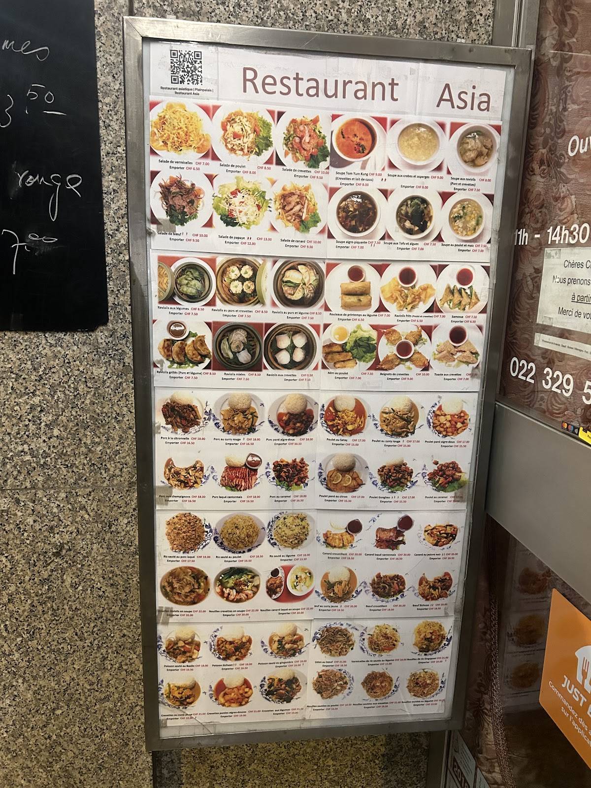 Menu de Restaurant ASIA