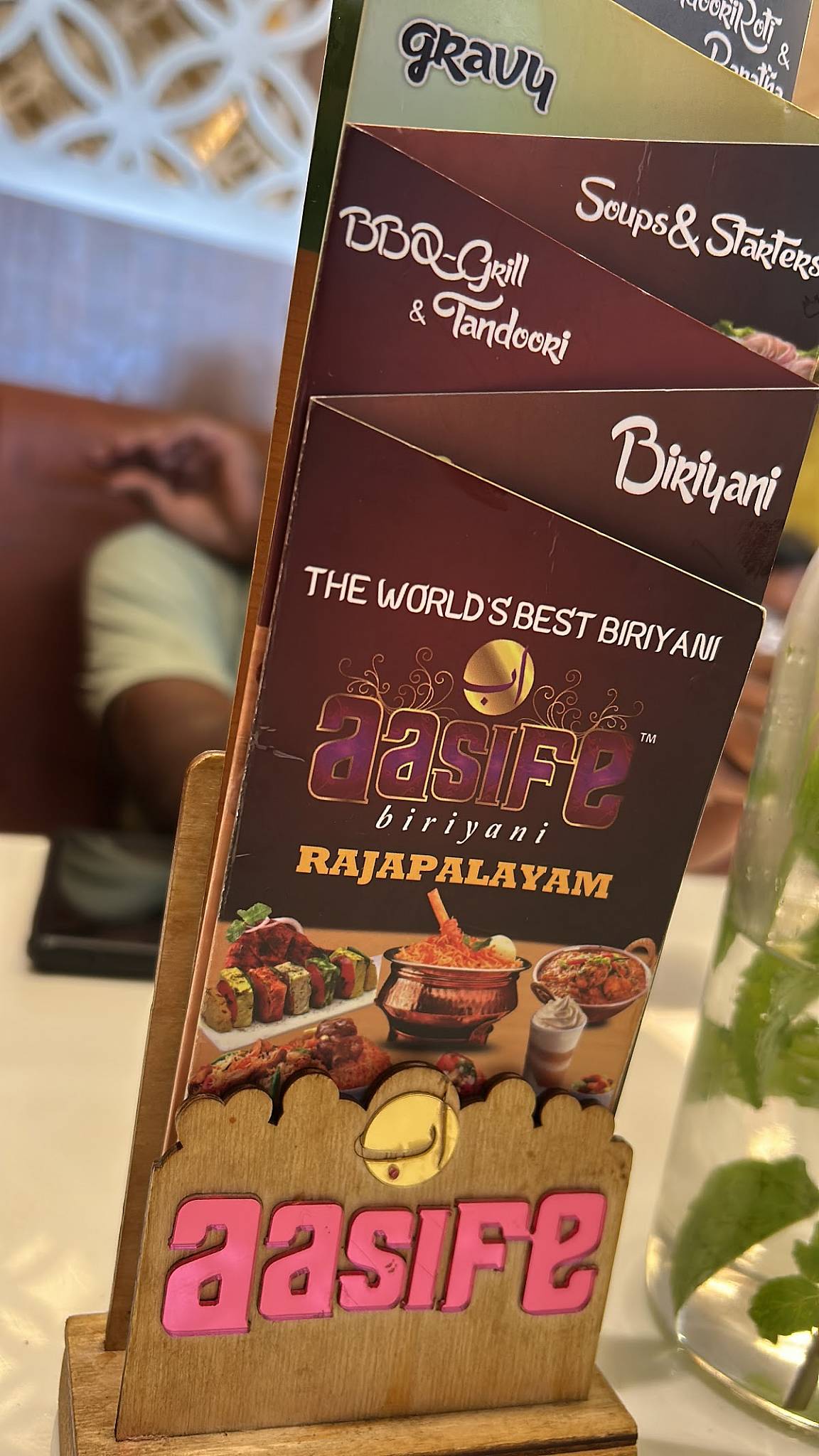 Aasife Biriyani (Rajapalayam) menu
