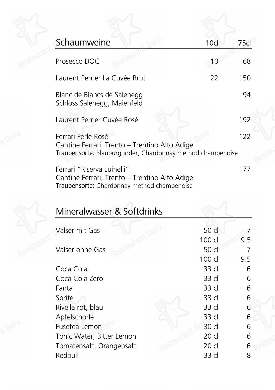 Menu di Restaurant Acla - 菜单