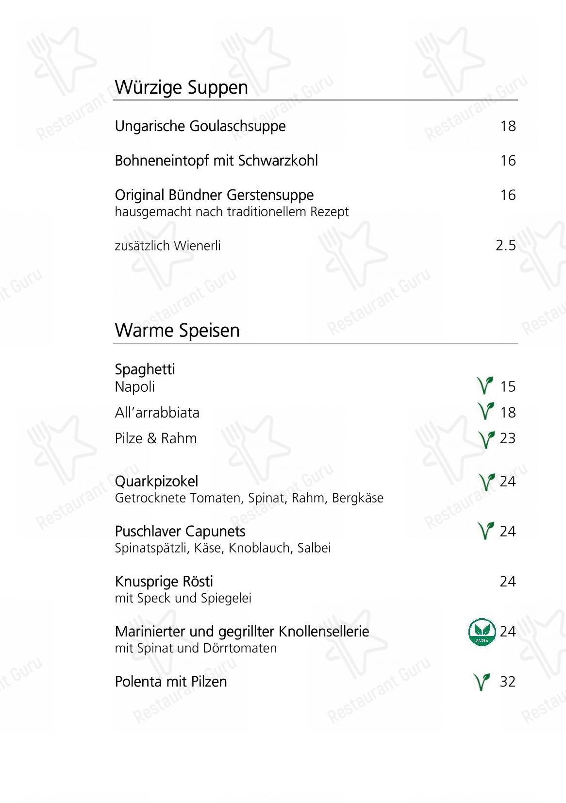 菜单 per Restaurant Acla in San Maurizio