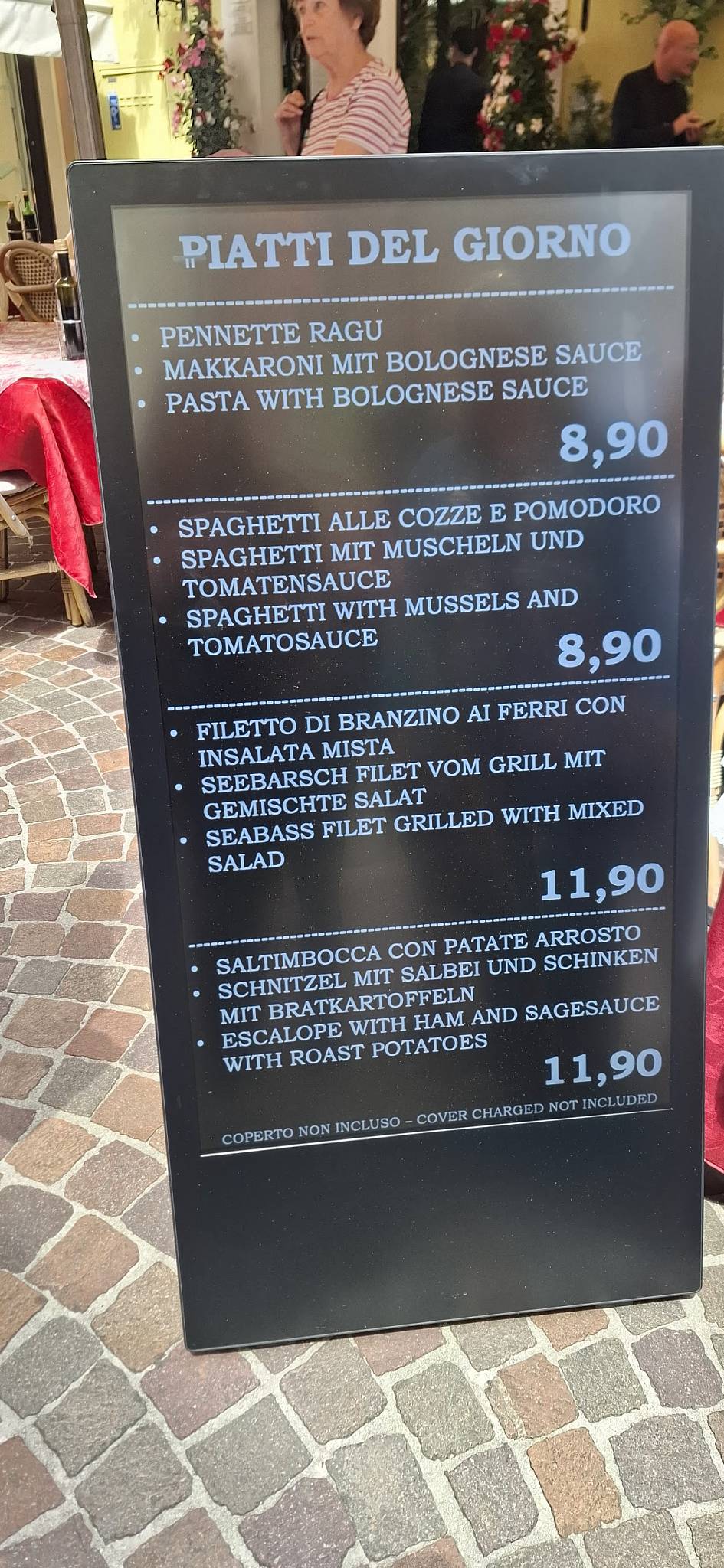Menu di Al Vaticano 
