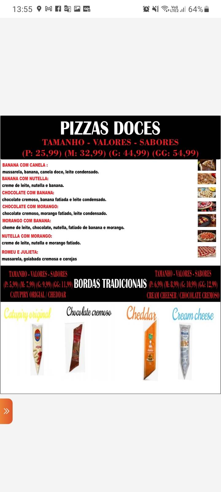 Athos Gourmet cardápio
