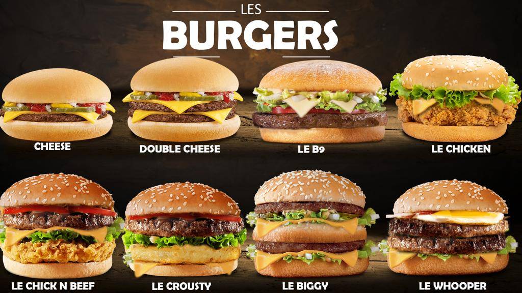 Menu de B9 Roussillon