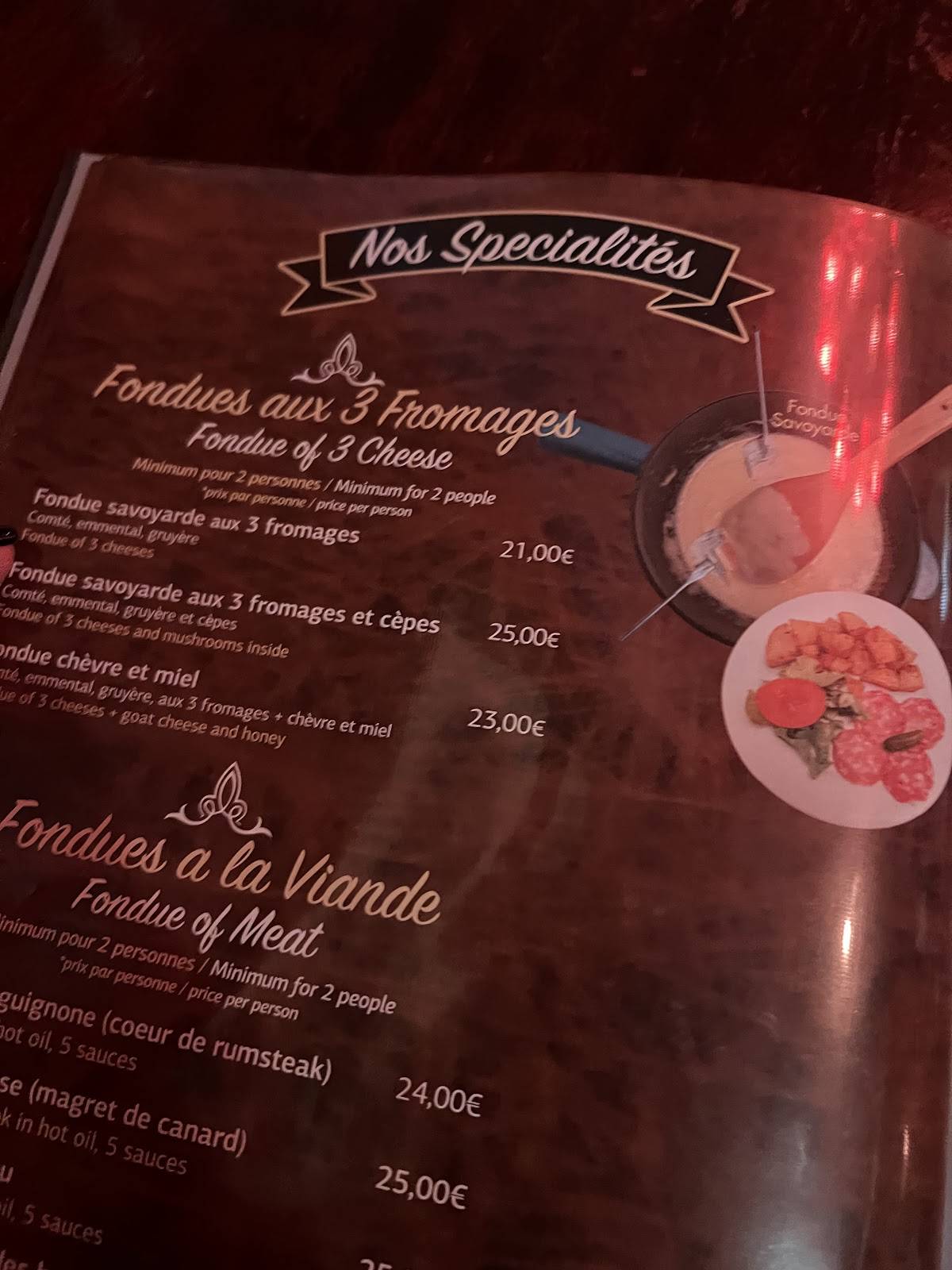 Menu de BISTROT 20 / LE VINGT