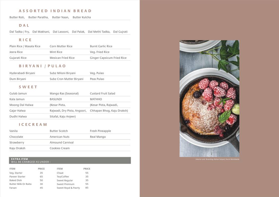 BONHOMIE 2 RESTAURANT & BANQUET, PALDI-BHATTA, AHMEDABAD menu