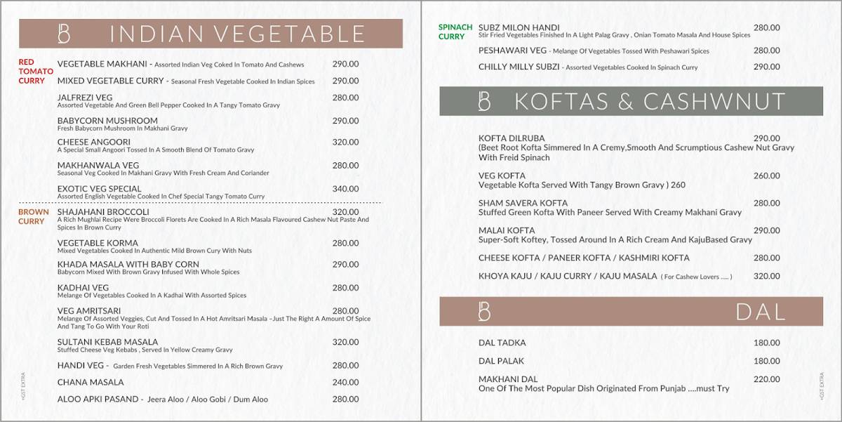 BONHOMIE 2 RESTAURANT & BANQUET, PALDI-BHATTA, AHMEDABAD menu