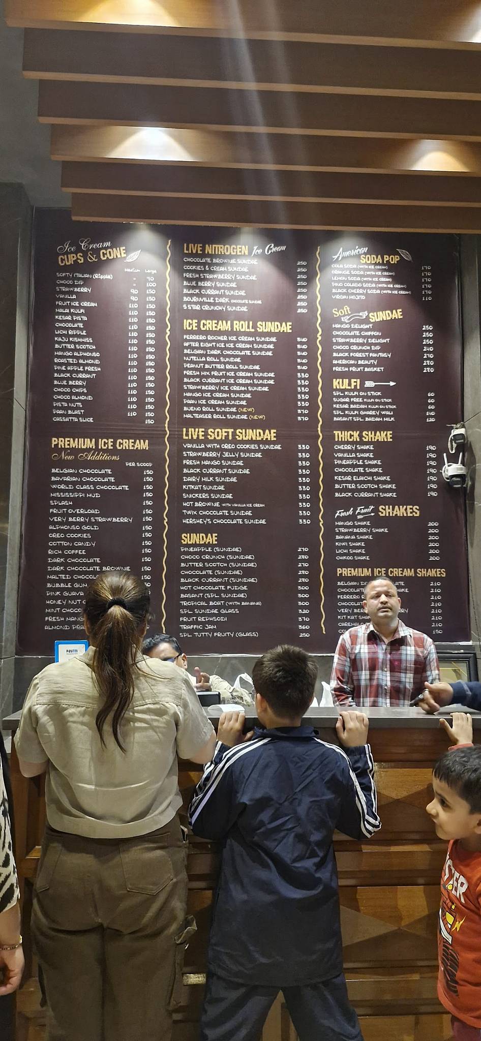 Basant Vegetarian & Ice-Cream menu