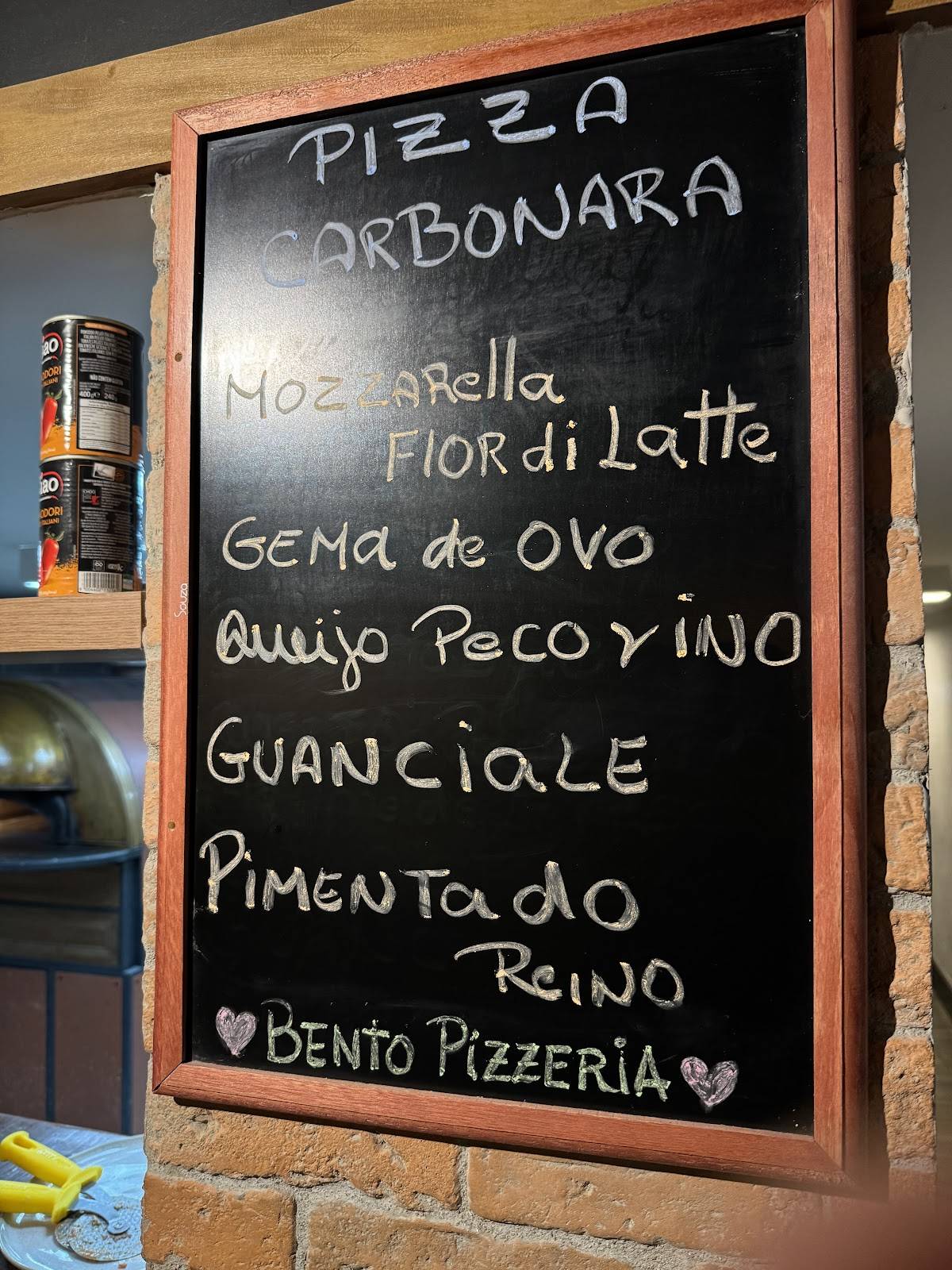 Bento Pizzeria Napoletana cardápio