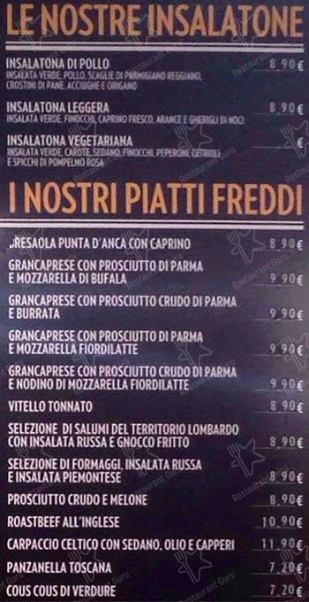 Menu di Bar Duomo 