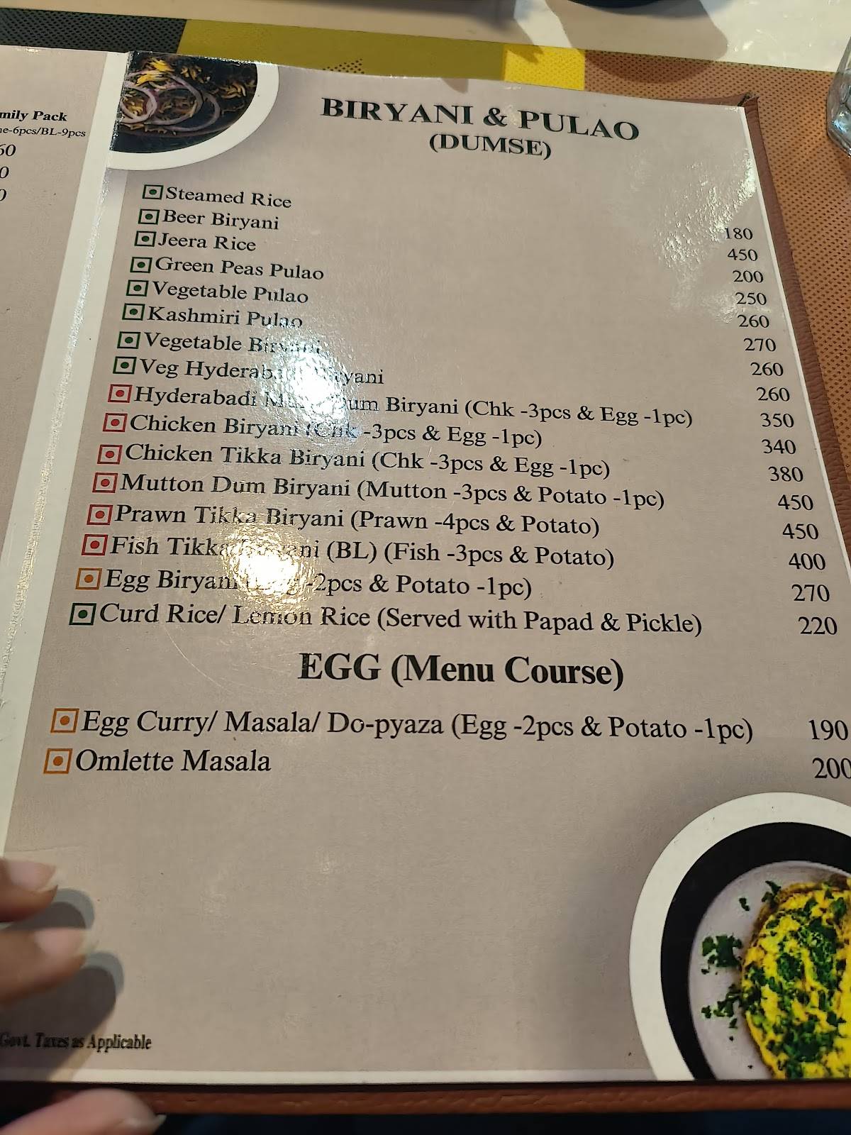 Blue Diamond NH33 menu