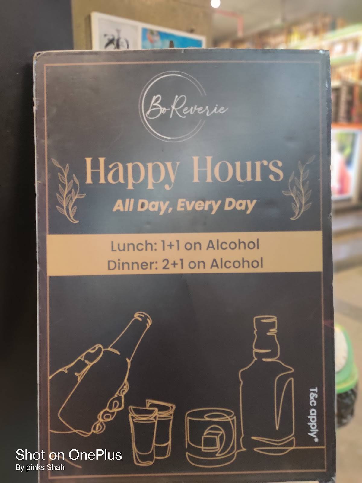 Bo Reverie Best Pure Veg Restaurant and Lounge menu