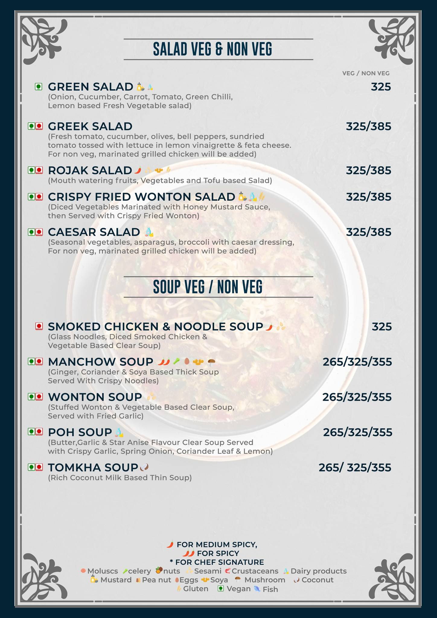 Botanik menu