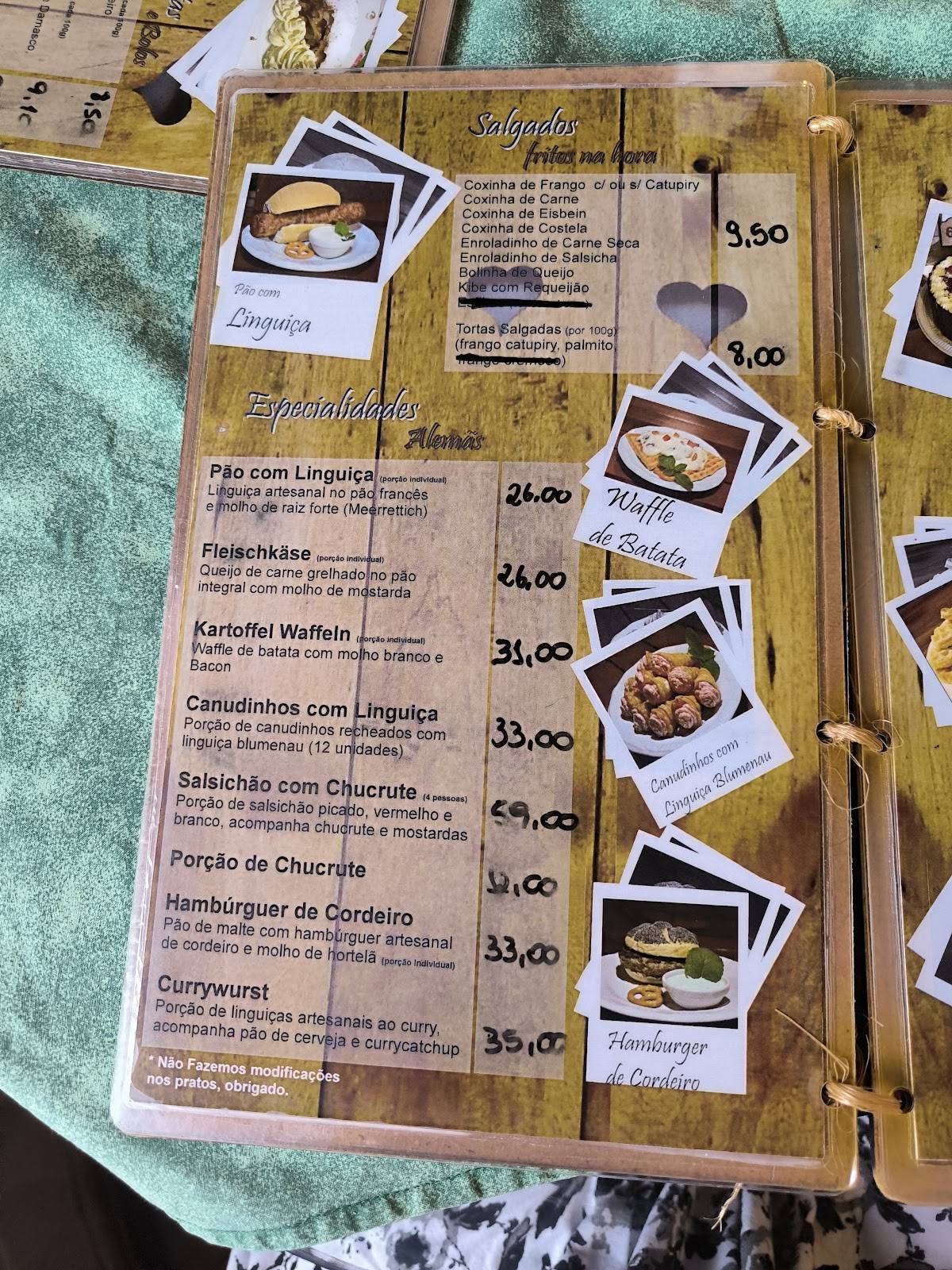 Brauhaus & Café cardápio