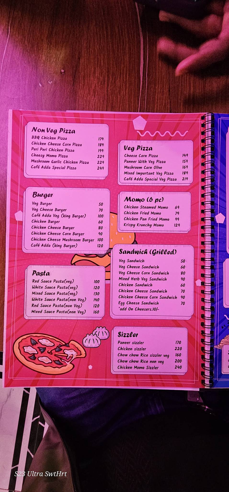 CAFE ADDA menu