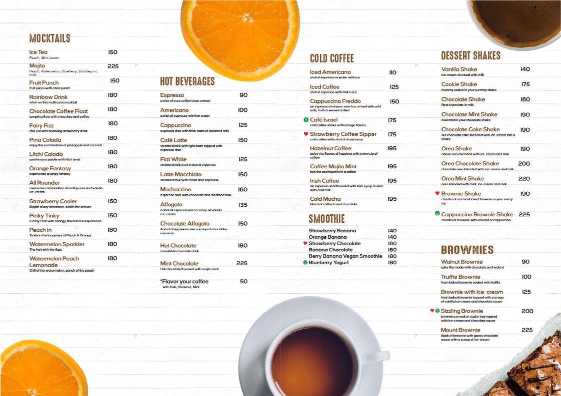 Cafe Klatsch menu