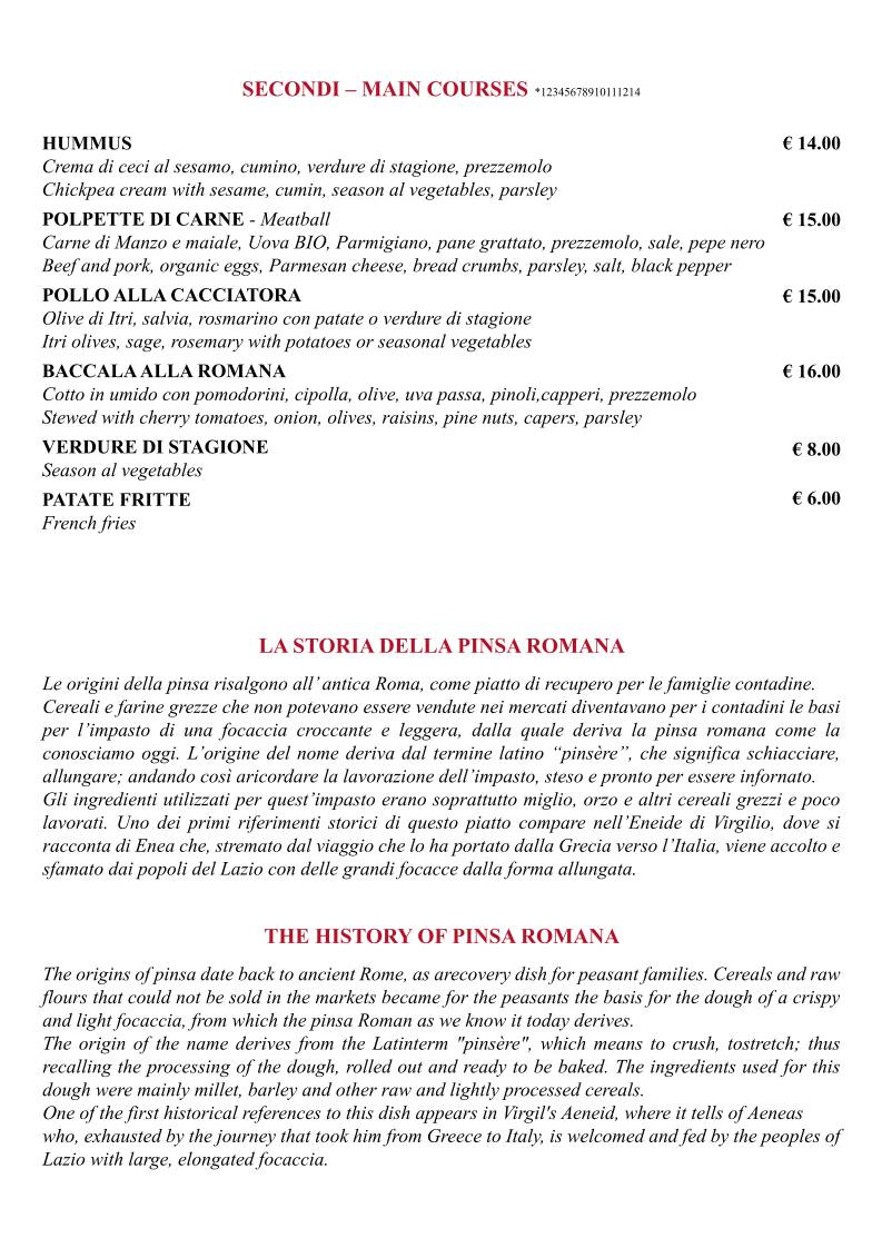 Menu di Caffè di Porta Castello 