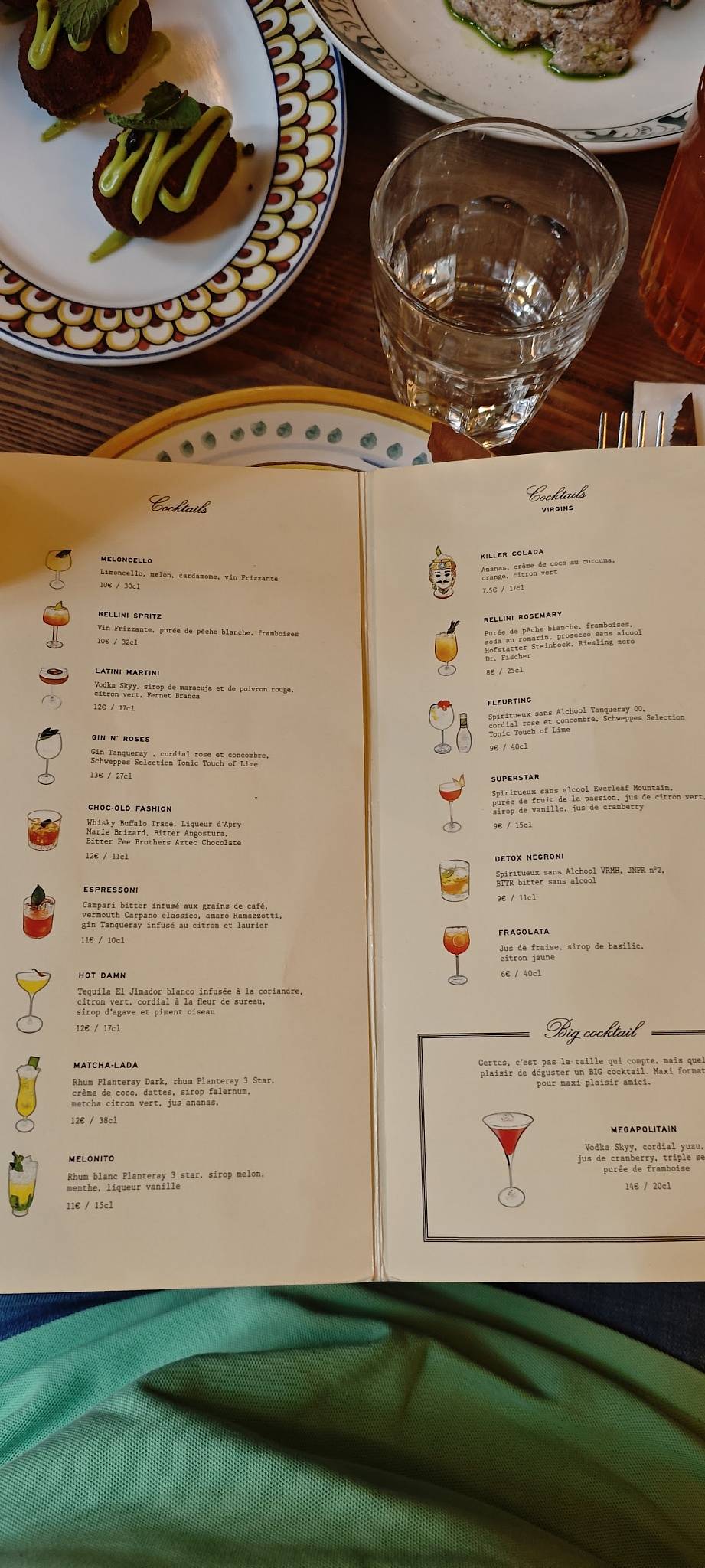 Menu de Carmelo