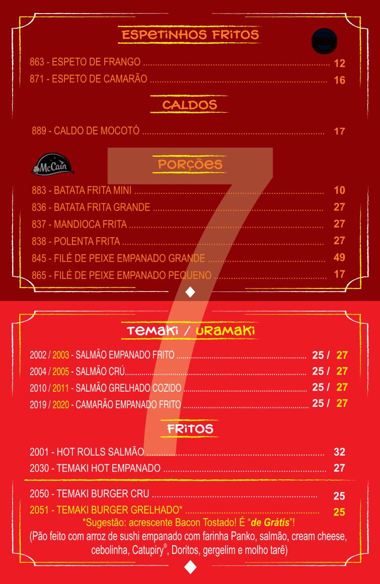 Castelo Azul Restaurante cardápio