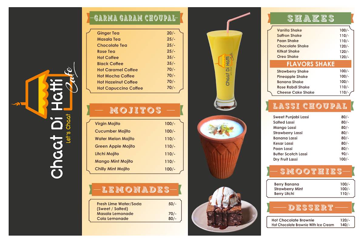 Chaat Di Hatti Cafe - Sargasan menu