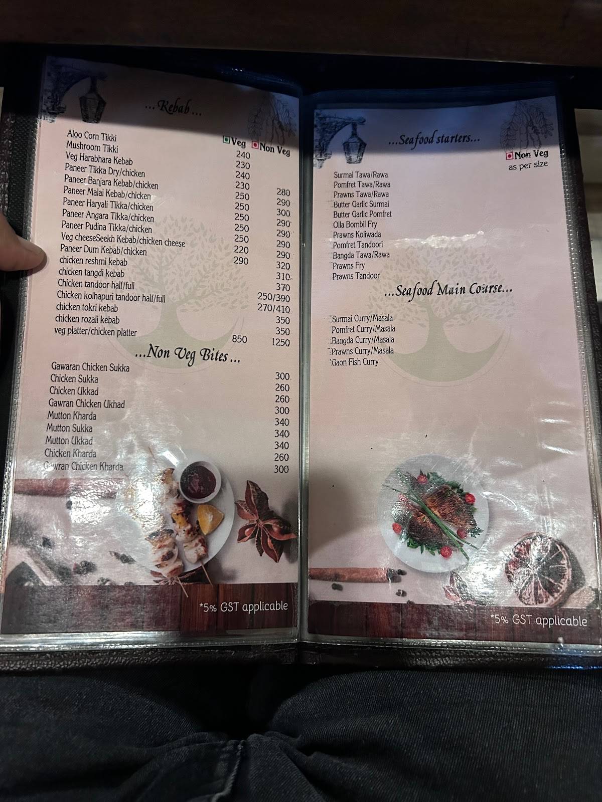 Chinchvan restaurant menu