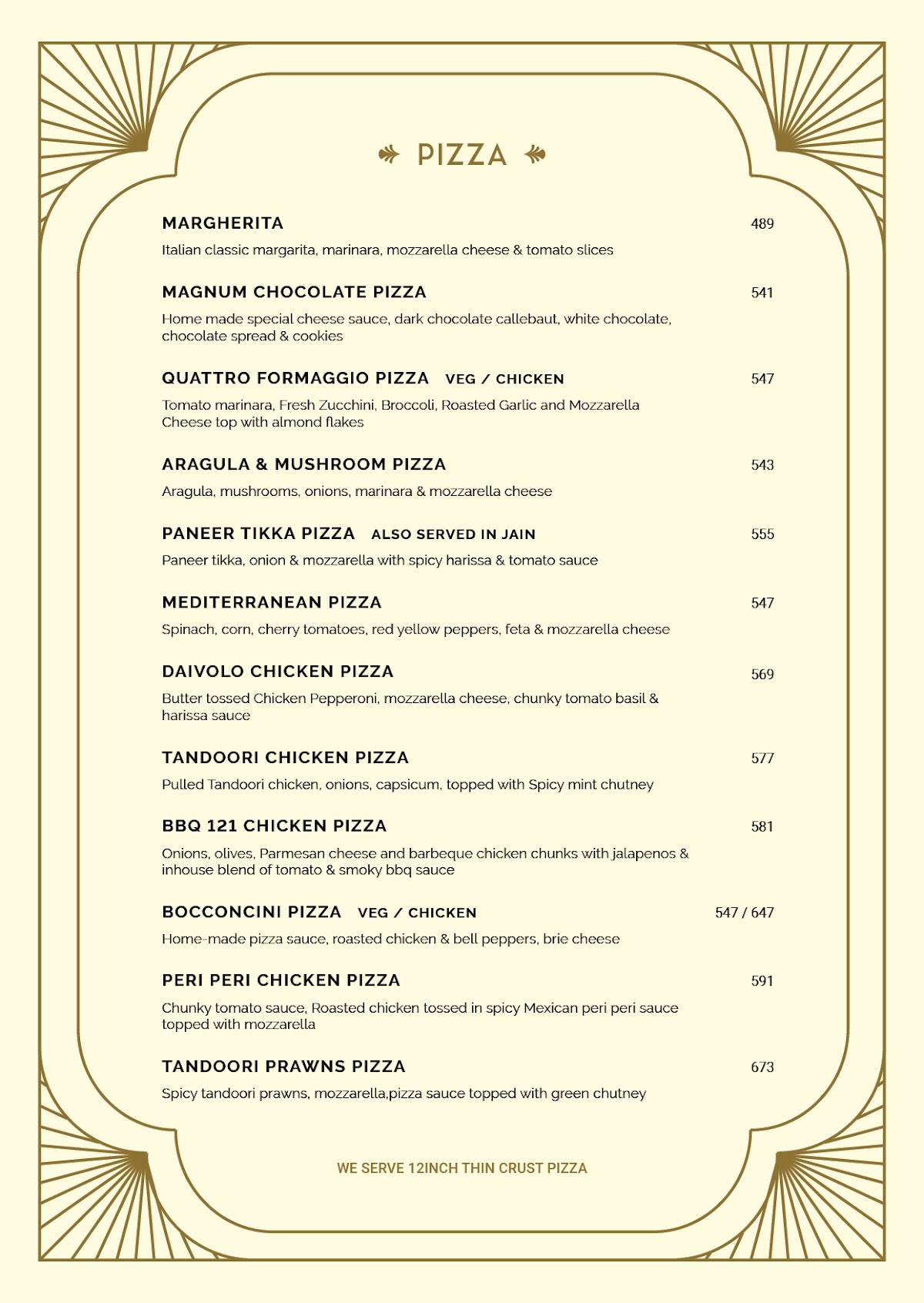 Classico Kitchen and Bar menu