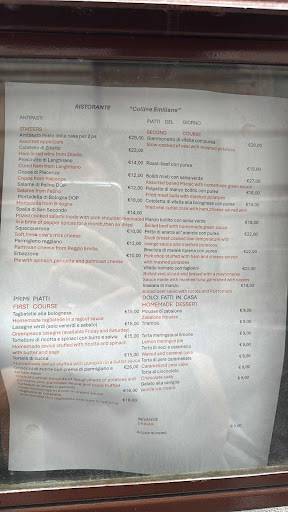 Menu di Colline Emiliane 