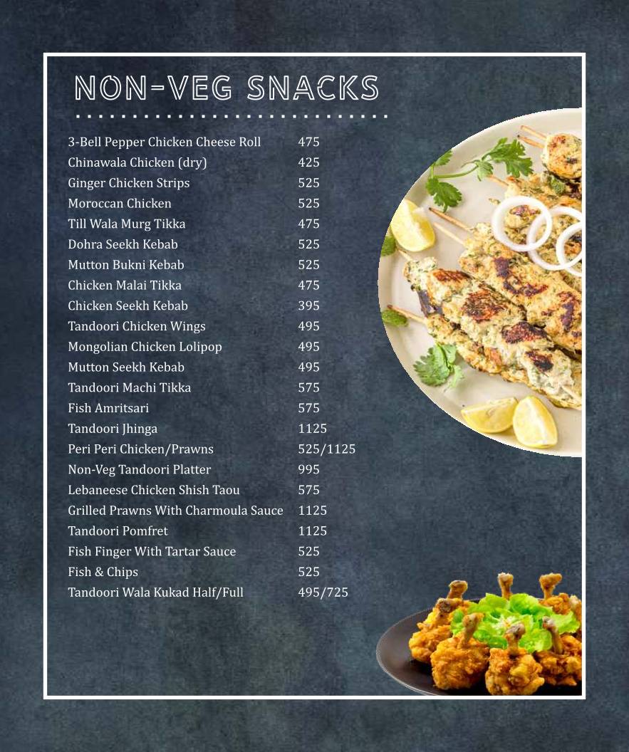 Cuisine de Saffron Leaf menu