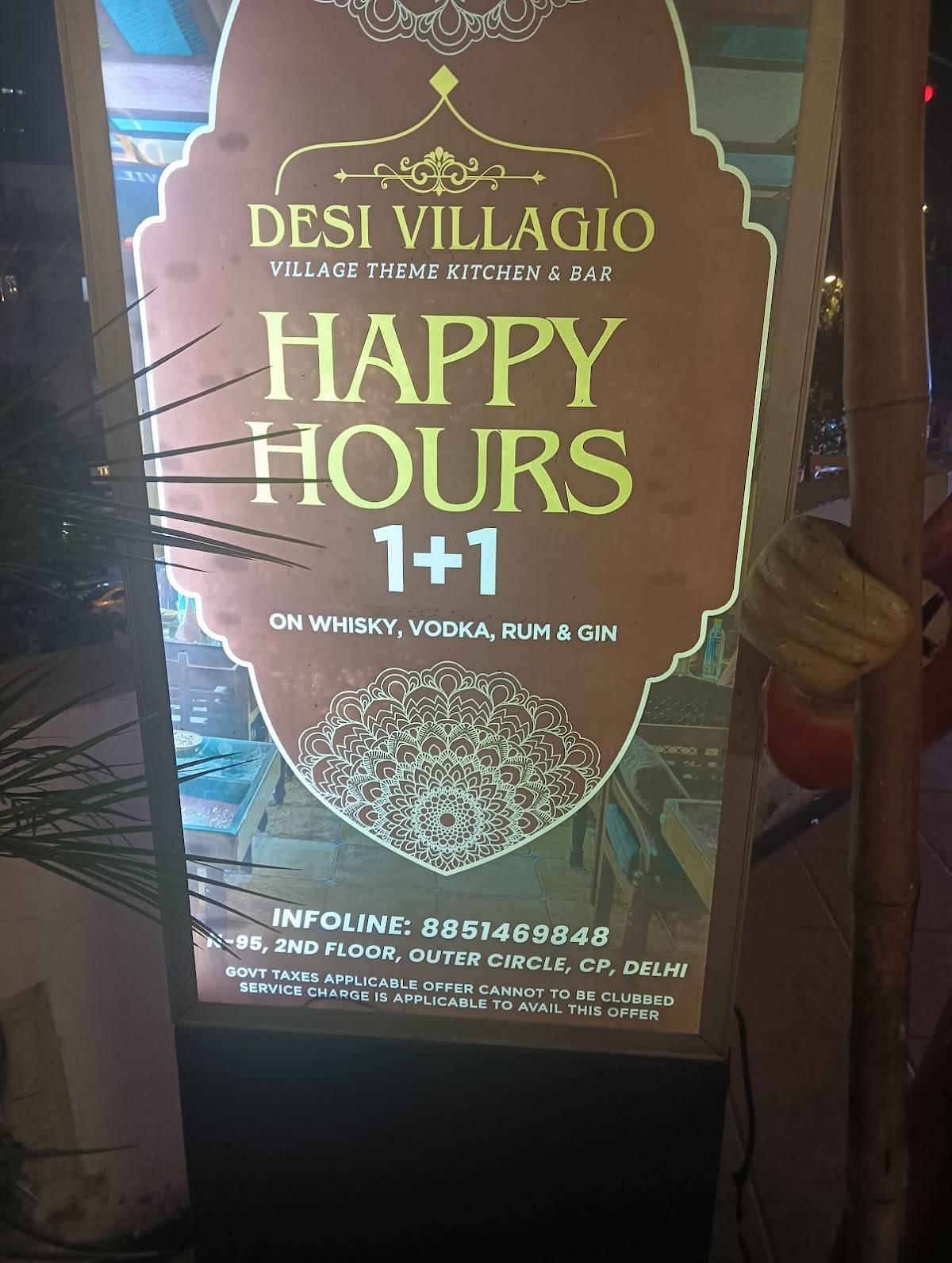 DESI VILLAGIO menu
