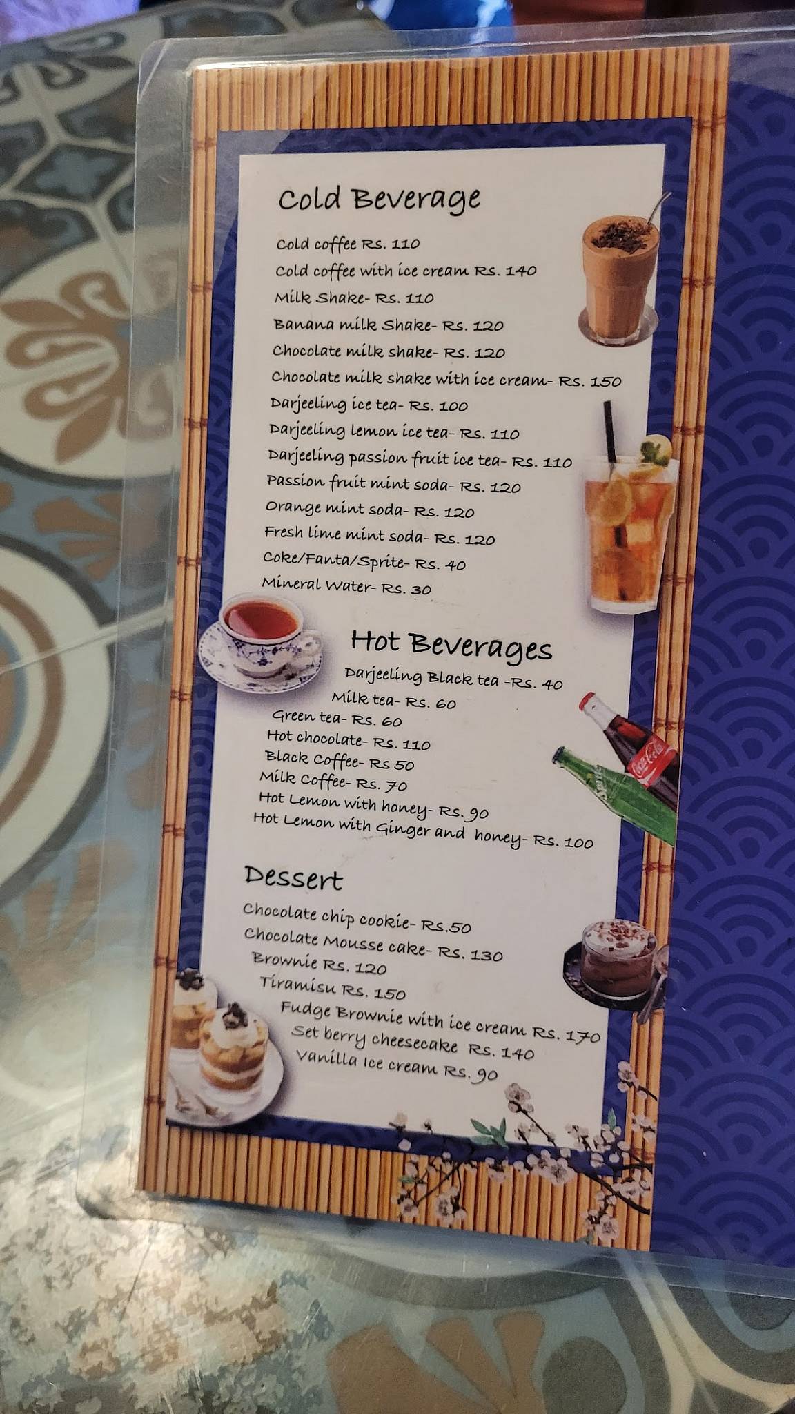 Dekevas Restaurant menu