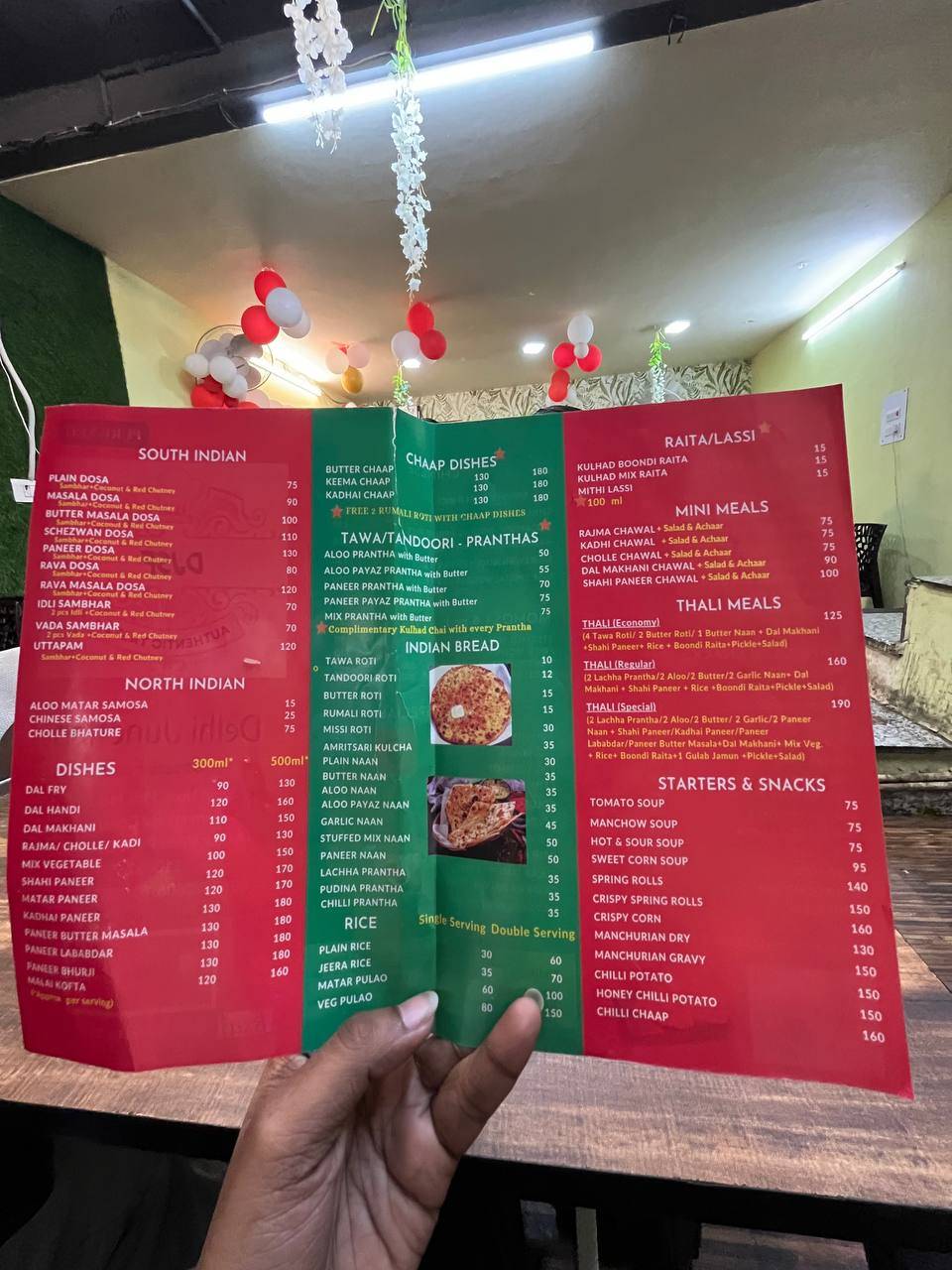 Menu at Delhi Junction Streets Food, Delhi, Shop No 4