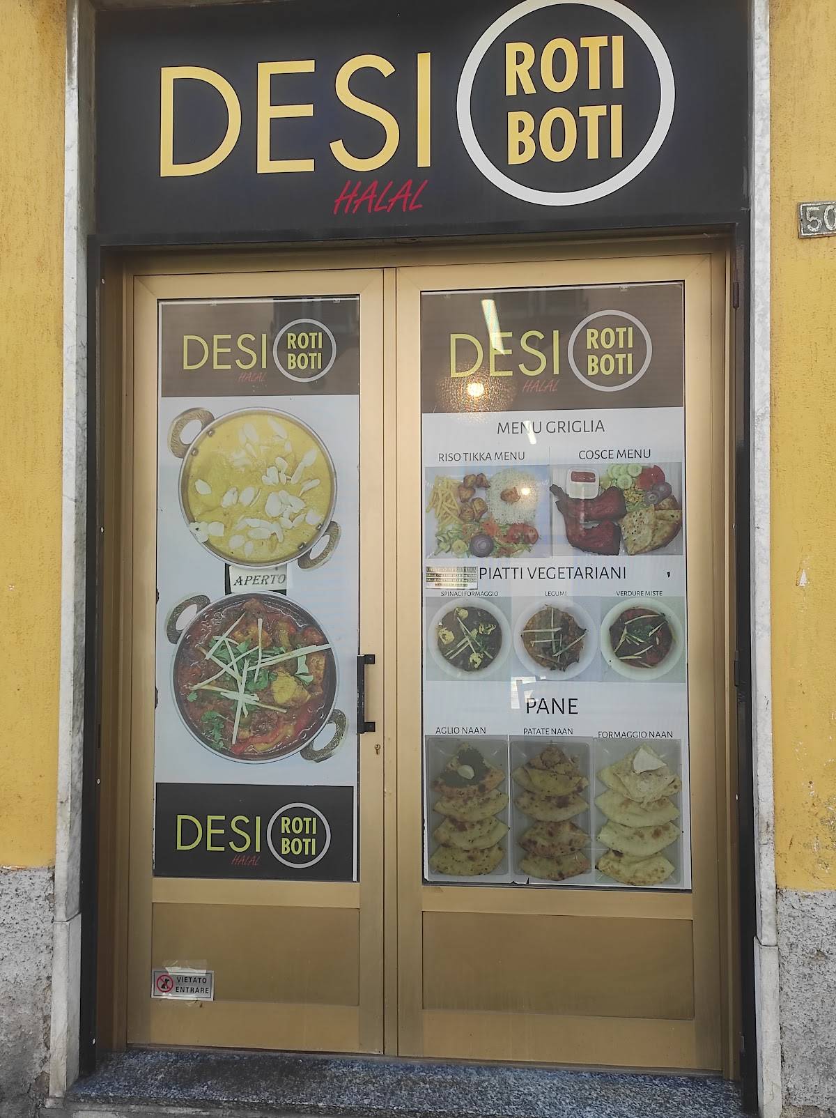 Menu di Desi Roti Boti - Ristorante halal Indian Pakistani 