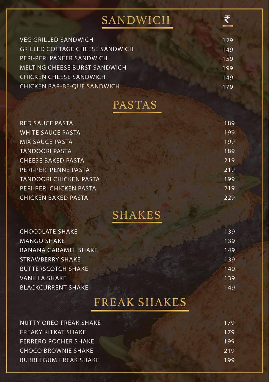Desidude Restro Cafe menu