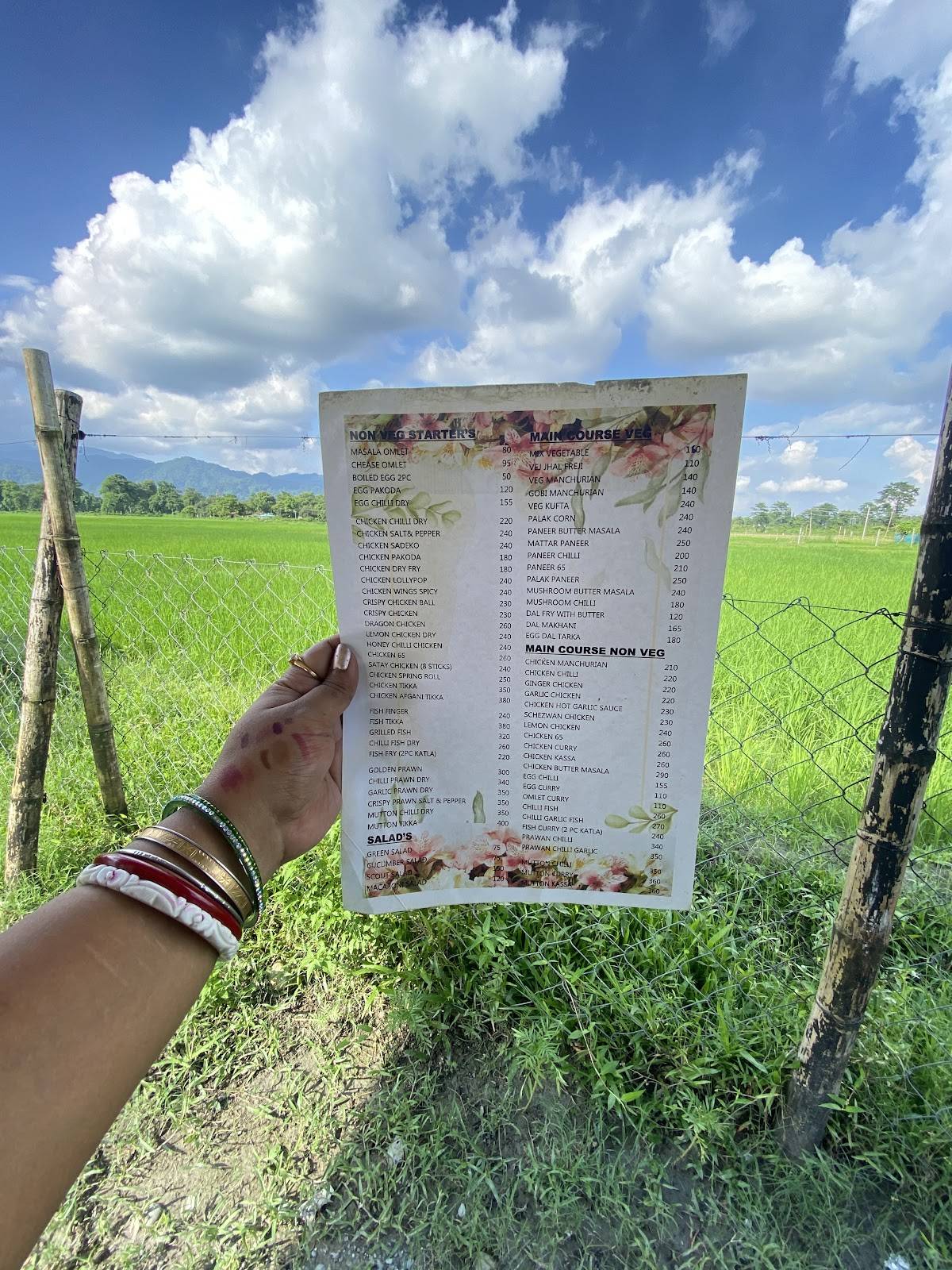 Discovering Nature Gulma menu