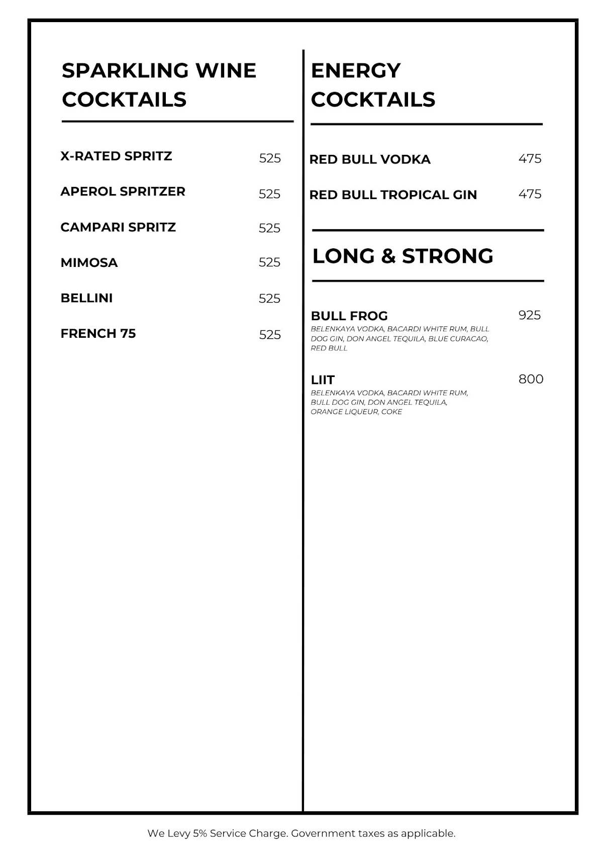 Donna Deli menu