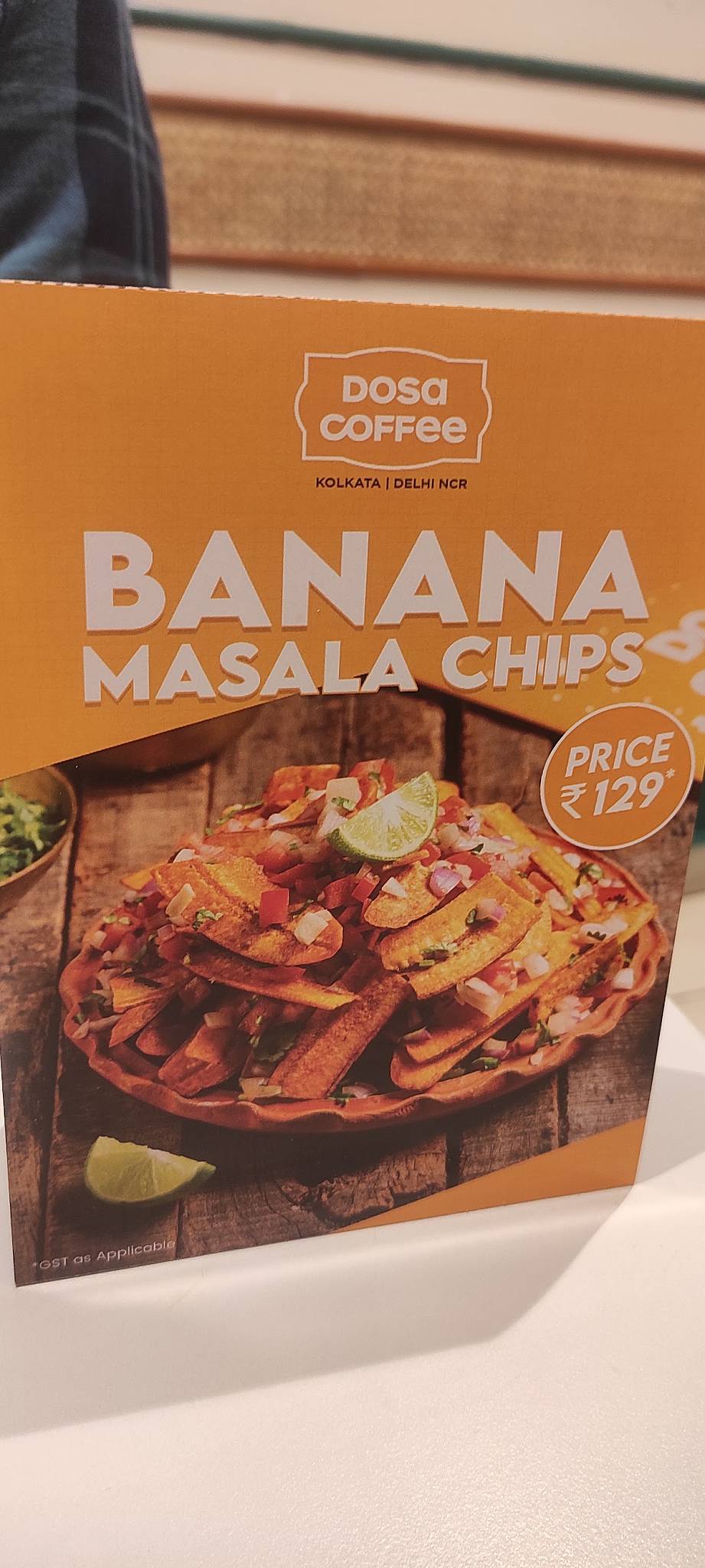 Dosa Coffee menu