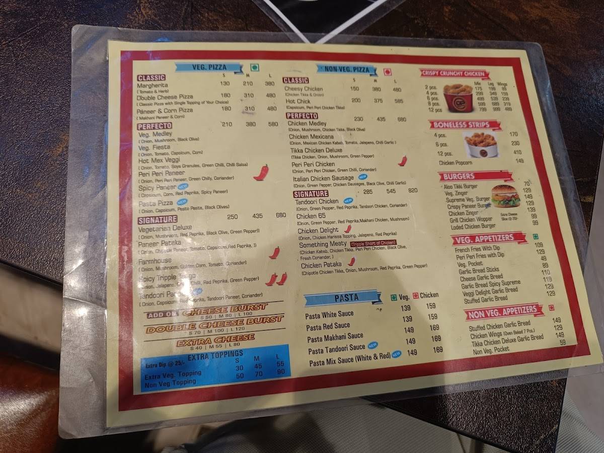 DownTown Pizza Raxaul menu