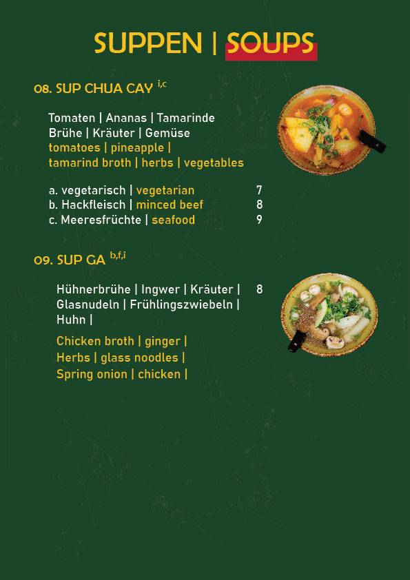 Menu de Eden