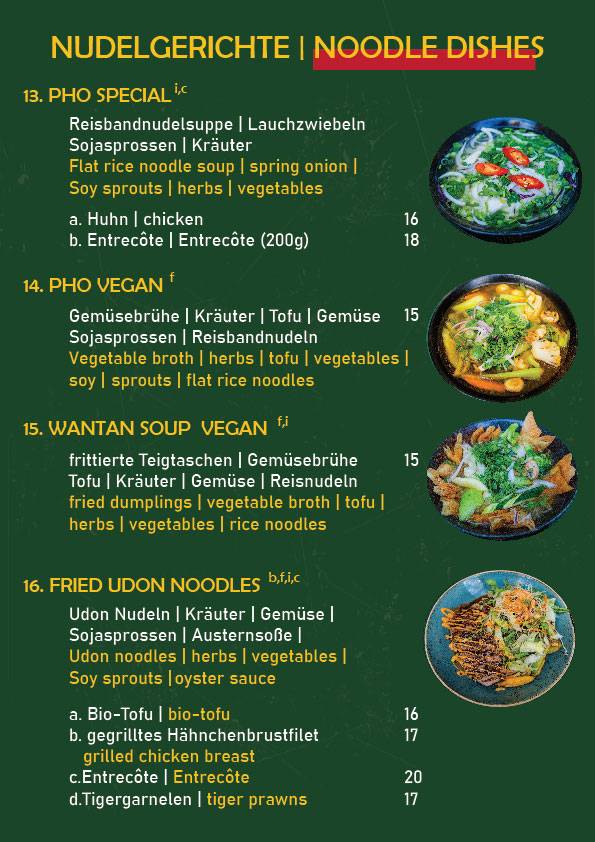 Menu de Eden