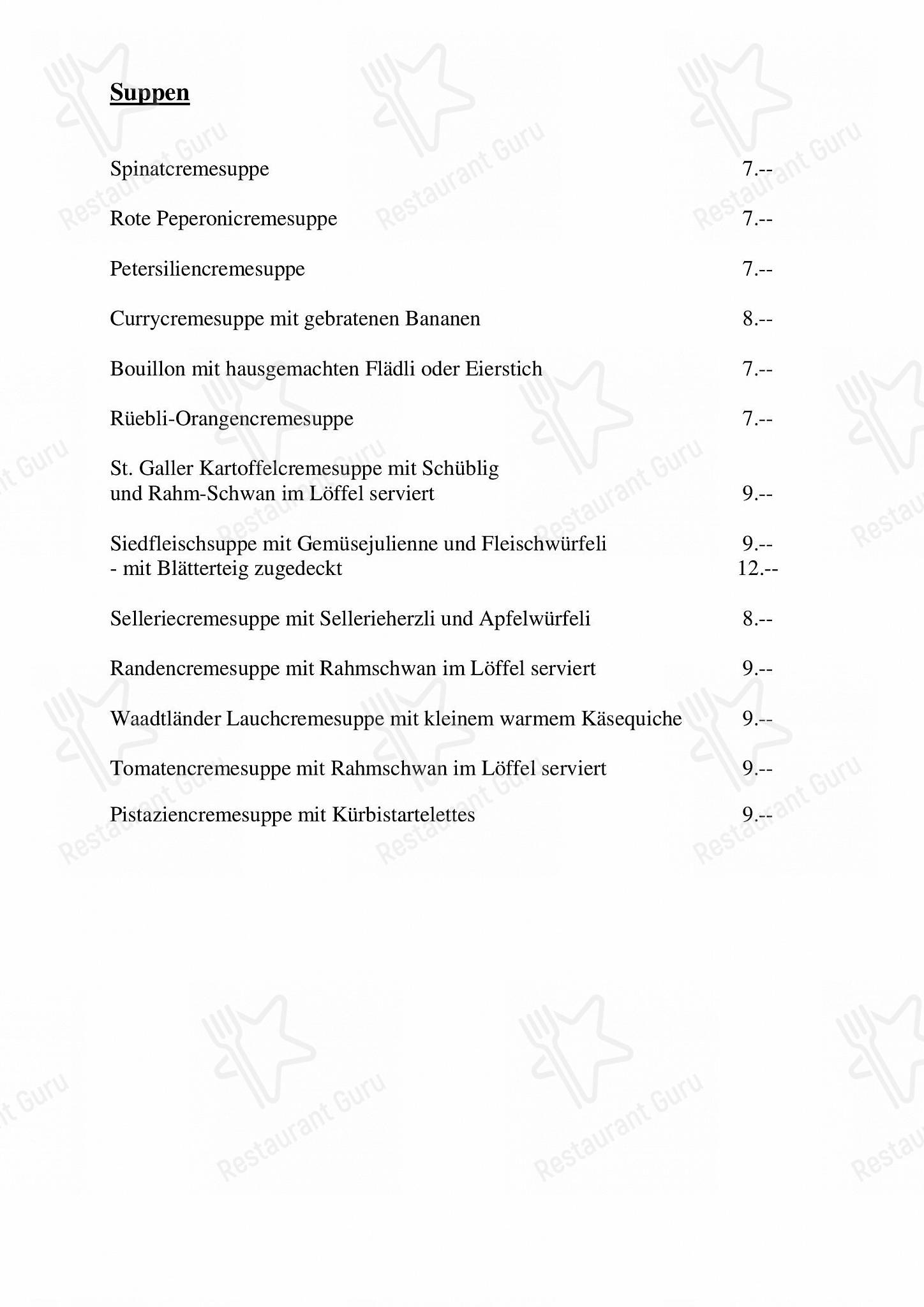 Menu di Restaurant Egli - Boronia Catering Menu Pack