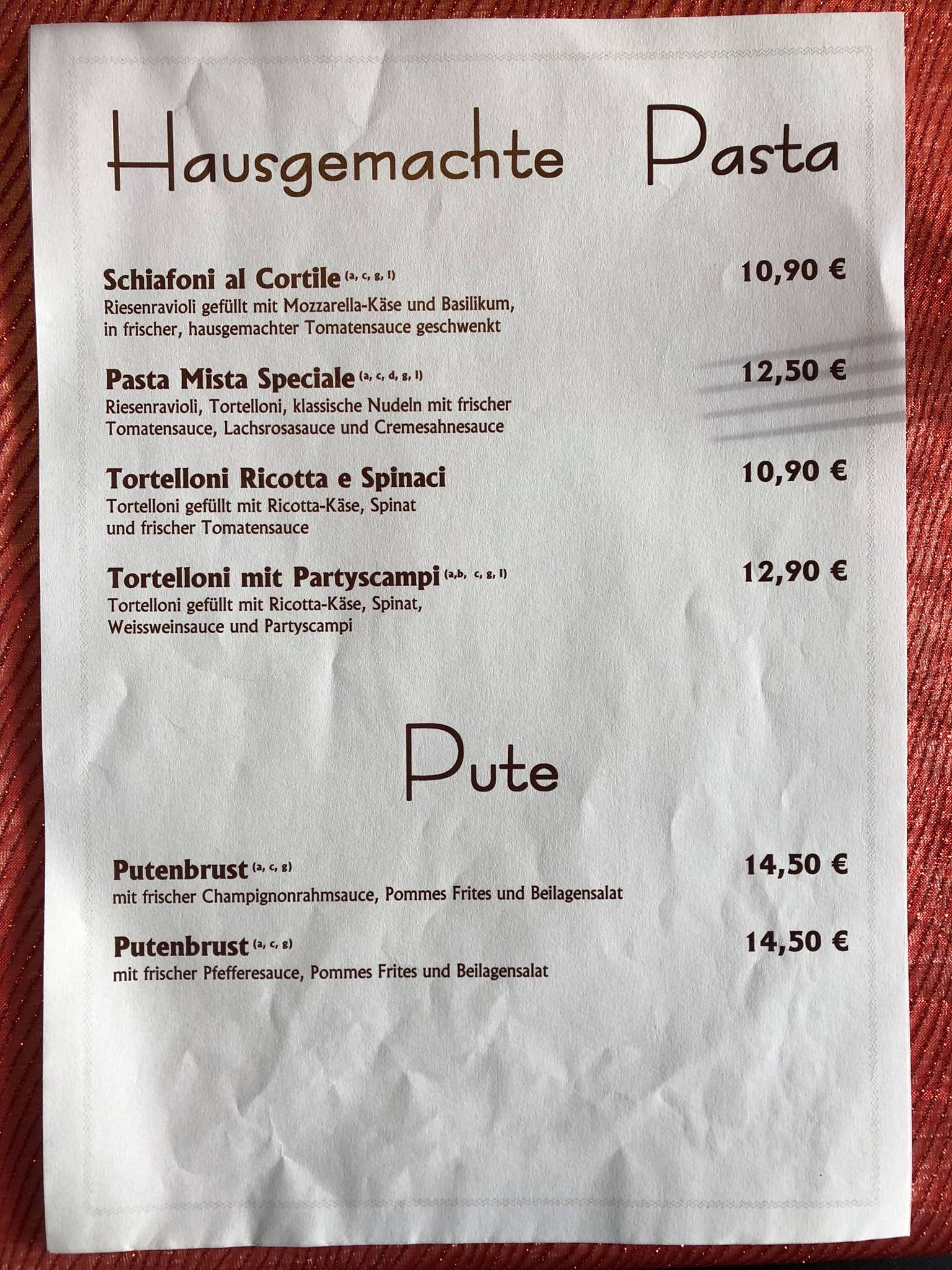 Menu de Eller Gaststätte / Gasthaus Eller