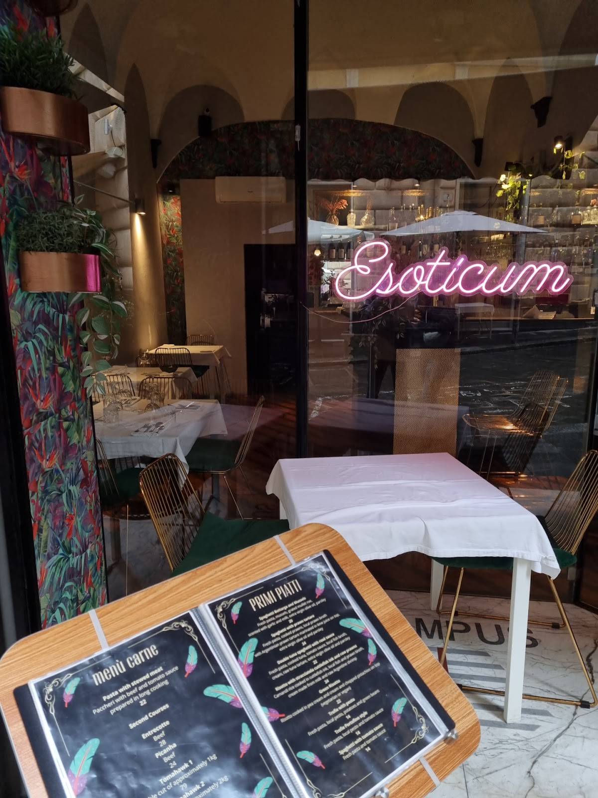 Menu di Esoticum 