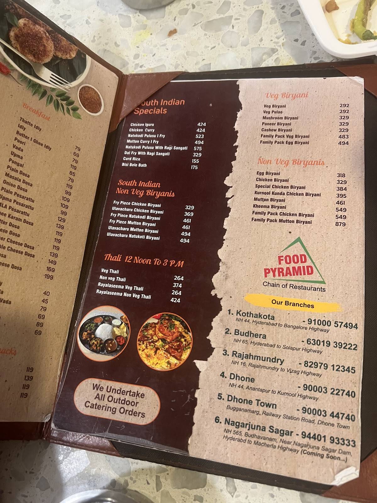 FOOD PYRAMID NH 44 menu