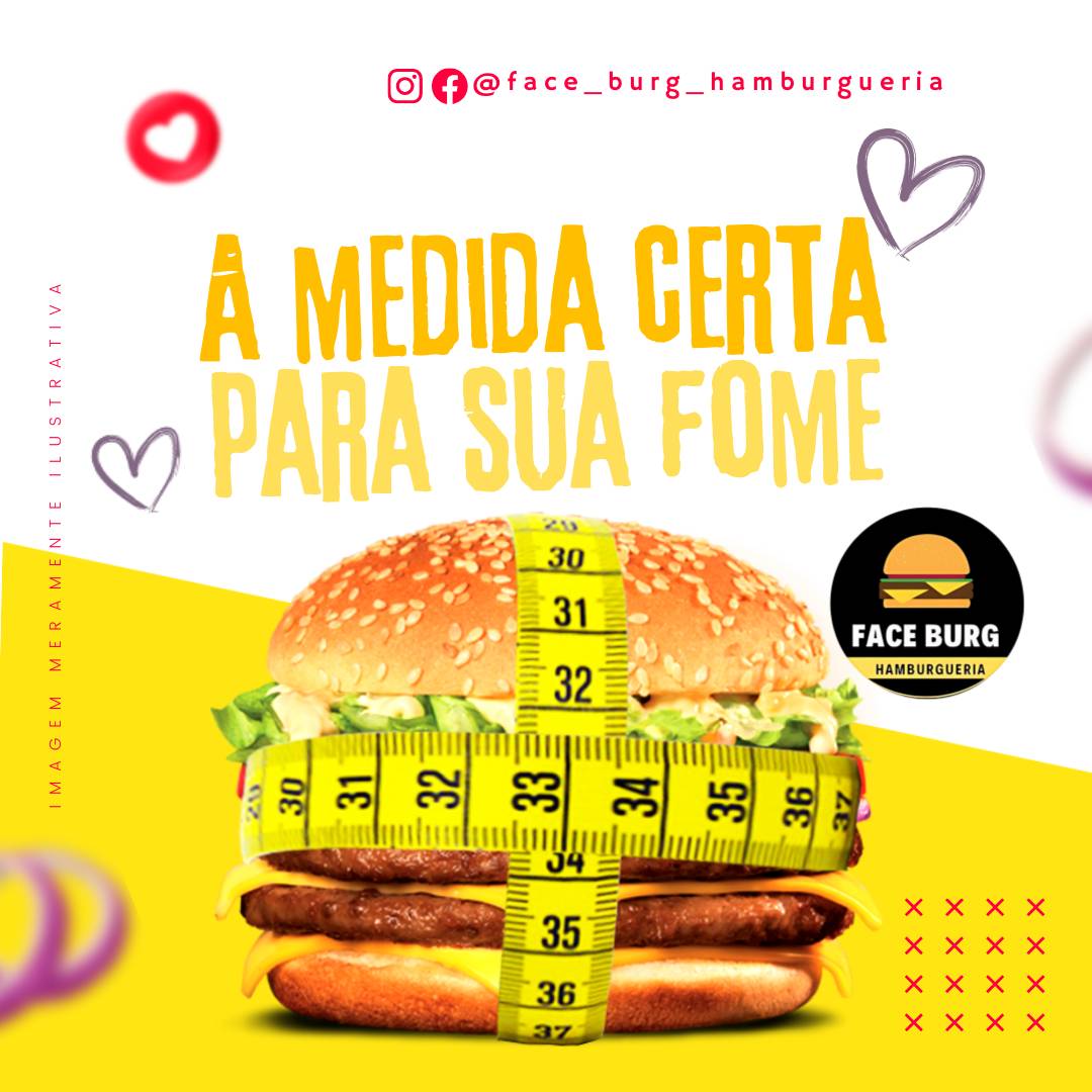 Face Burg Hamburgueria Pedro Leopoldo cardápio